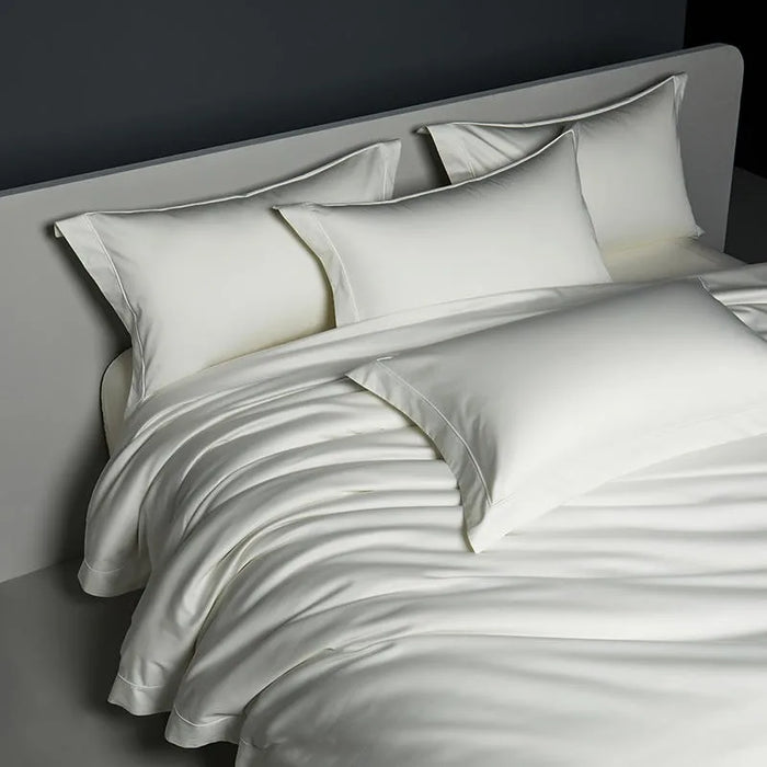 Solid White  Egyptian Cotton Duvet Cover Bedding set Premium 1000TC Long Staple Sateen Weave Silky Soft Pima Quality Bed linen