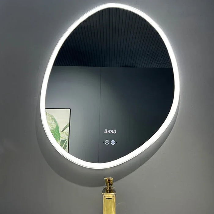 Irregular Makeup Led Mirror Shower Large Aesthetic Magnifying Wall Mirror Pocket Cosmetic Standing Espejo Led Home Improvement