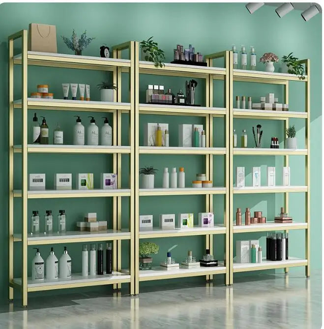 Skin care and cosmetics display cabinet product sample display shelf