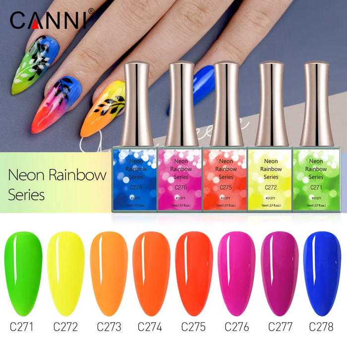 6pcs CANNI Nail Gel Polish VIP Kit Jade Fat Series Sparkle Diamond Set Cat Eye Gel Lacquer Full Coverage Semi Permanent