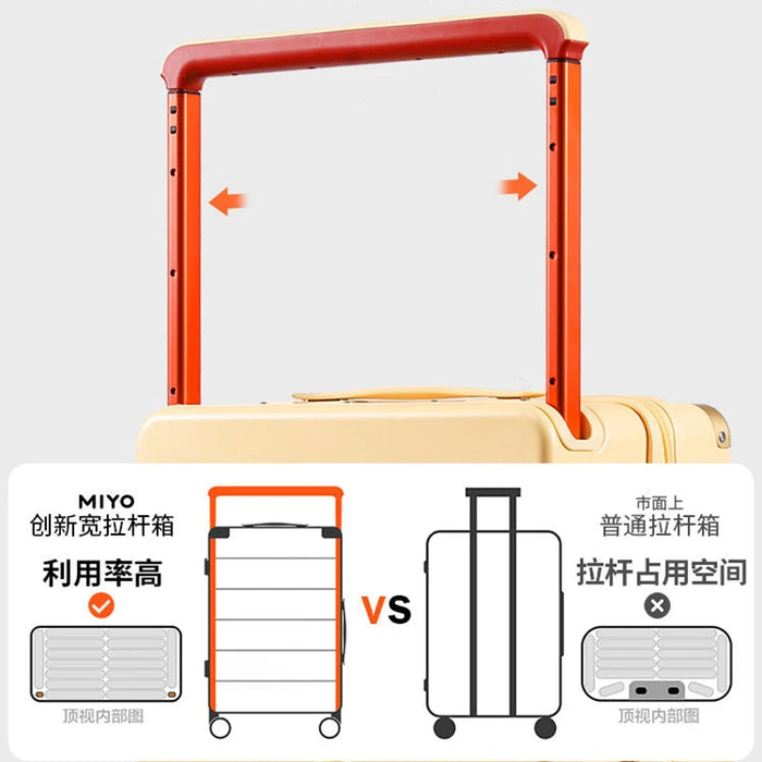 Wide drawbar luggage female small 20 inches new multi-functional suitcase sub password boarding box travel box male 24