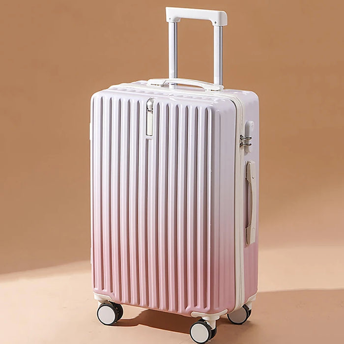 Gradual change luggage pull bar box male and female students new 20 /28 silent suitcase wheel large capacity password travel box