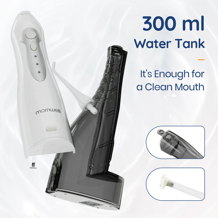 D52 Oral Irrigator USB Rechargeable Water Flosser Portable Dental Water Jet 300ML Water Tank Waterproof 4 Model Teeth Cleaner