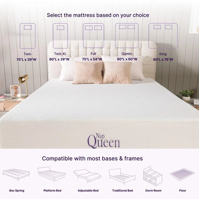 2024 New 8 Inch Twin Size Mattress, Cooling Gel Memory Foam Mattress