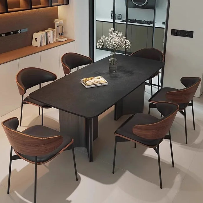 Chairs Kitchen Dining Table Modern Black Simple Rooms Elegant Tables Dinning Sedentary Designer Coffee Bord Bwrdd Marble Service