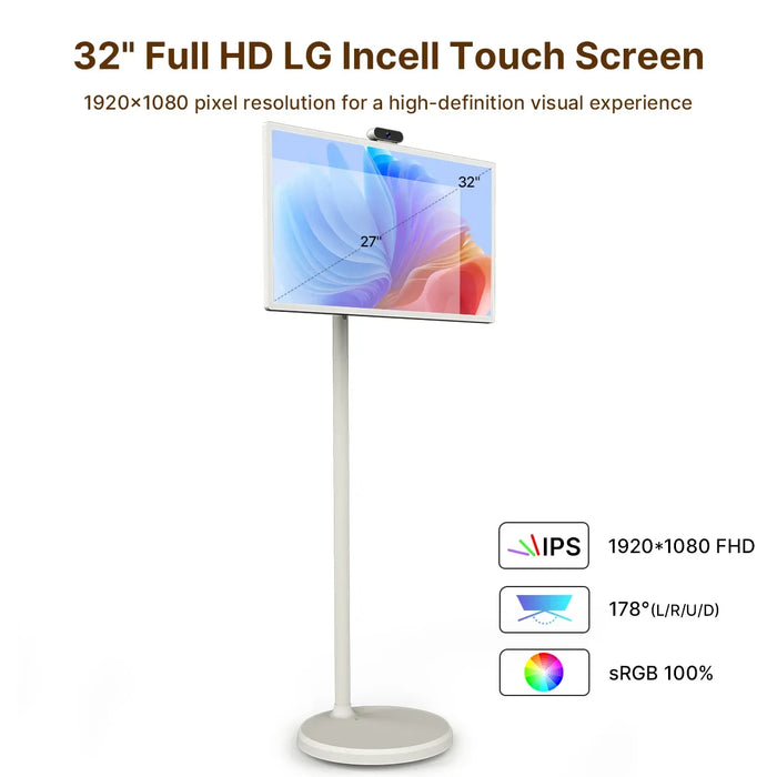 New StandbyME32 inch Floor standing Intelligent Touch Screen Android System/Mobile TV/Home/8+128GB/AI Voice Remote Control