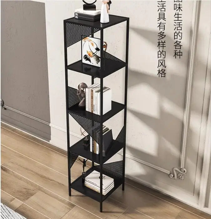 Iron art shelving living room floor decoration creative storage rack