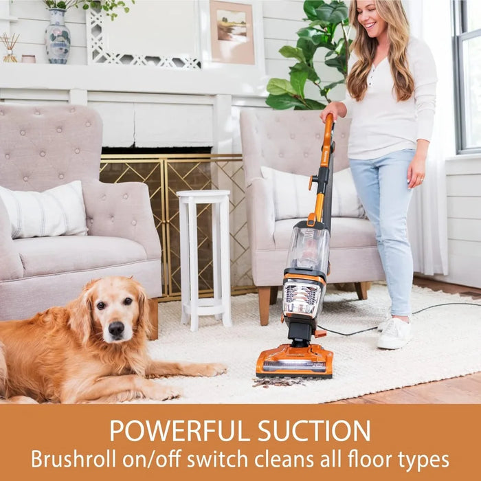 DU4080 Featherlite Lift-Up Bagless Upright Vacuum 2-Motor Power Suction Lightweight Carpet Cleaner with HEPA Filter