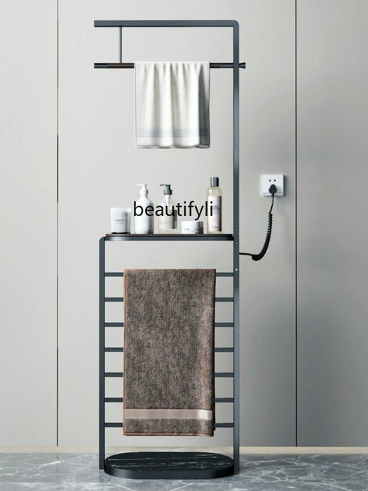 CXH Intelligent Electric Towel Rack Bath Towel Drying Air Heating Floor Vertical Storage Rack