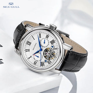 SEAGULL Luxury Watch Business Waterproof Male Clock Date Stainless Steel Mechanical Watch Men Watch reloj hombre 2023 D819.622