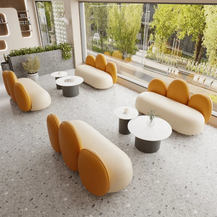 Beauty Salon Clothing Store Negotiation Sofa Milk Tea Shop Table and Chair Set Coffee Shop Dessert Shop Western Restaurant  Sofa