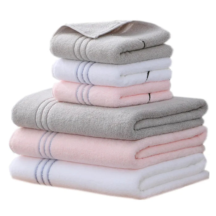 Quick Dry Towel Bathroom Set Luxury Solid Bath Towel Cotton for Body Soft Hand Face Towel Microfiber for Adult Beach Towel