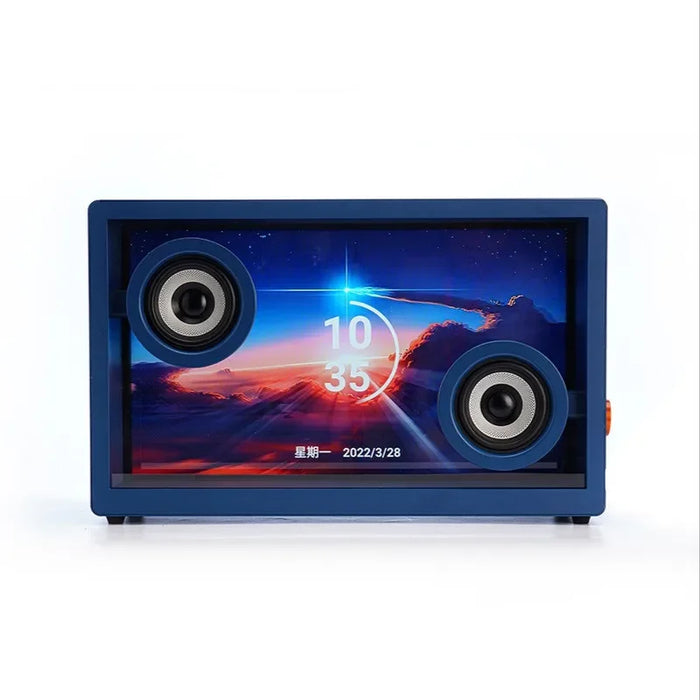 Brand New Desktop Stereo Imix Empty Subwoofer Box Wireless Crystal Speakers Transparent Blue Tooth Speaker