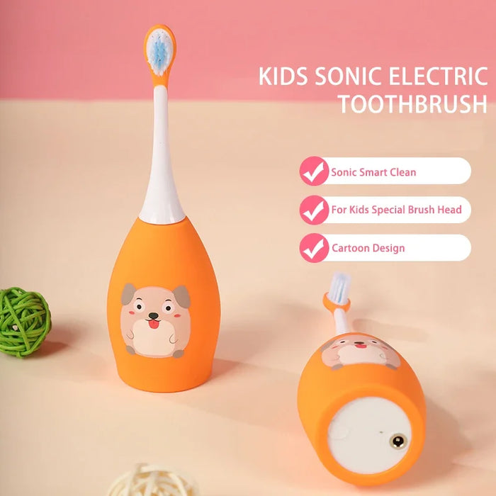 Smart Toothbrush For Kids U Shaped Teeth Cleaning Children Electric Toothbrush 2 In 1 Child Sonic Electric Toothbrush