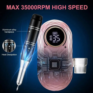 35000RPM Nail Drill Machine Rechargeable Nail File Nails Accessories Gel Nail Polish Sander Professional Tool Manicure Set