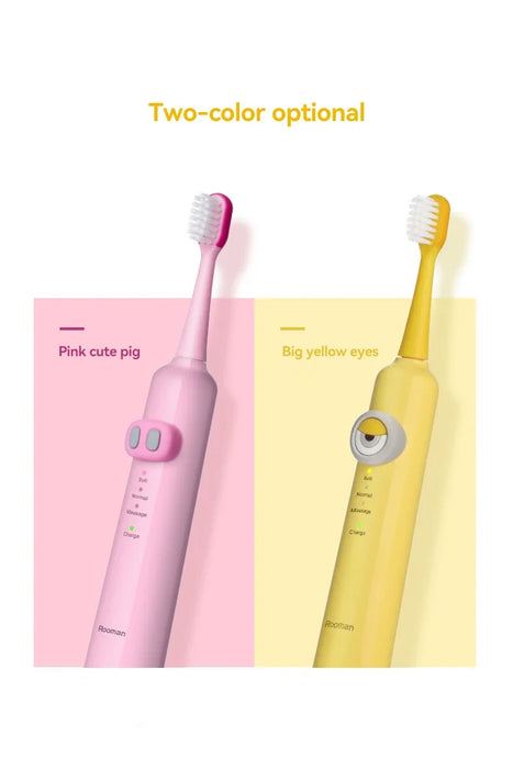 New inventory cheap price children's electric toothbrush pink cleaning teeth