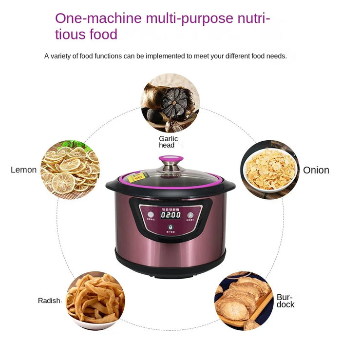 6L 90W  Automatic Black garlic fermenter household DIY zymolysis pot maker 220V black garlic fermenting machine Energy saving