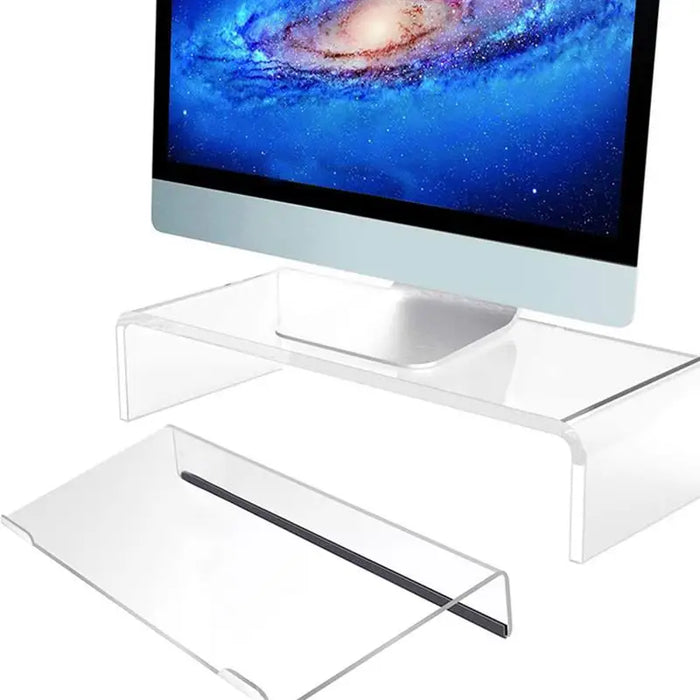 Keyboard Tray Ergonomic Computer Stand For Desk Holder Tilted Office Lifter Display Desktop Table Acrylic Lift Computer Desk