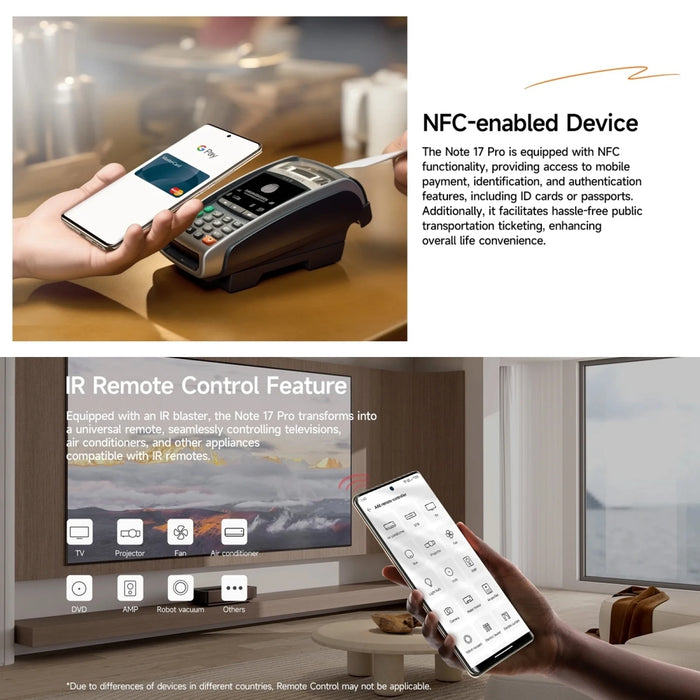 Ulefone Note 17 Pro Smartphone 6.78" 120HZ AMOLED Curved Display 24GB+256GB Android 13,108MP Camera 5050mAh Global Version NFC