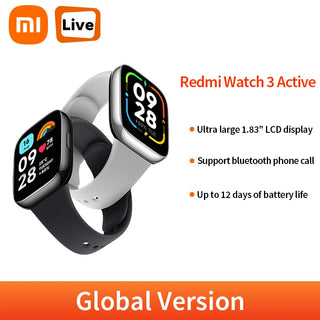 Xiaomi Redmi Watch 3 Active Global Version 1.83" Display 5ATM Waterproof Bluetooth Phone Call 100+ Sport Mode Heart Rate Monitor