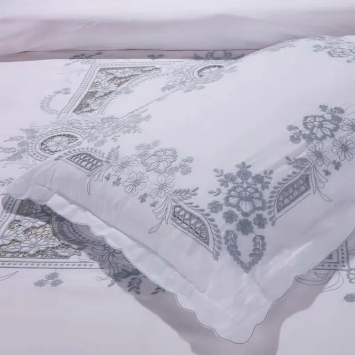 100% cotton Luxury  embroidery bed sheet bedding set  hotel home bedding covers comforter sets queen