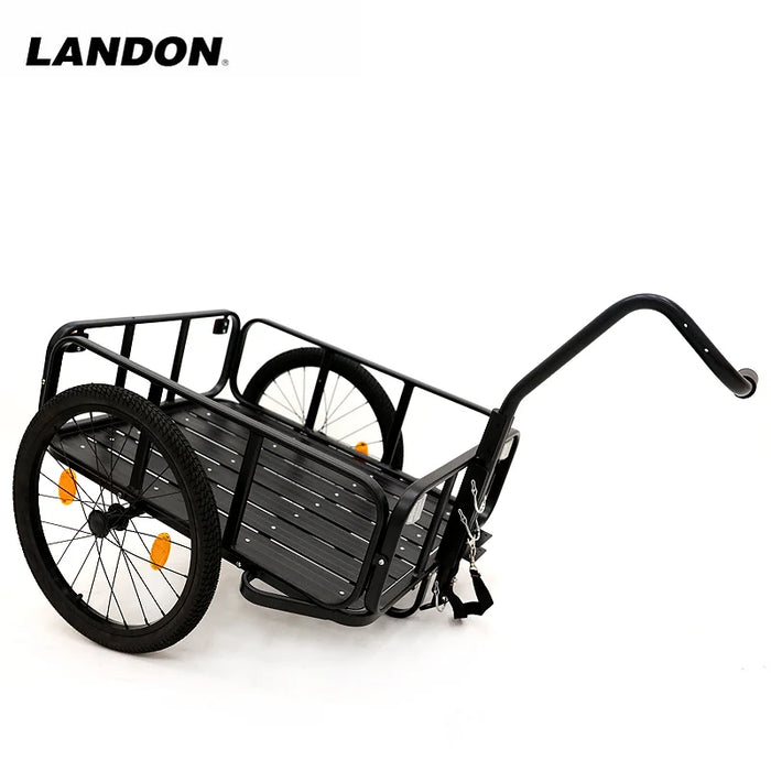 Bicycle Cargo Trailer LANDON Foldable Bike Trailer Luggage Storage Bike Steel Aluminum Carriage Tow Cart Shopping Cart