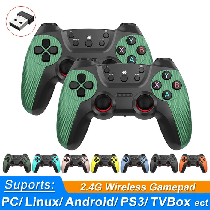 DISOUR New 2.4G Game Controller Gamepad Wireless Joystick Joypad With OTG Converter For PS3/Smart Phone/Tablet PC/Smart TV Box