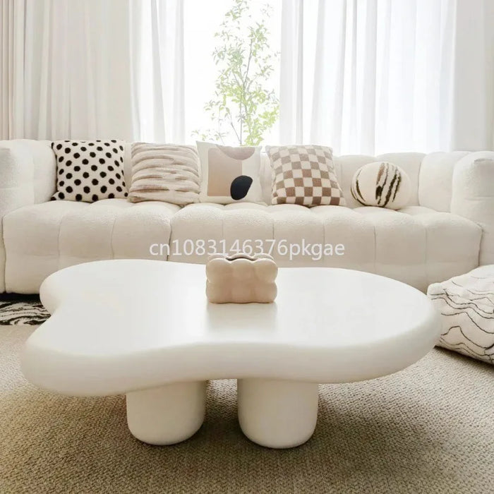 Clouds Tea Table House Lonely Wind Nordic Home Living Room Small Apartment Shaped Table Cream Simple Modern Tea Table