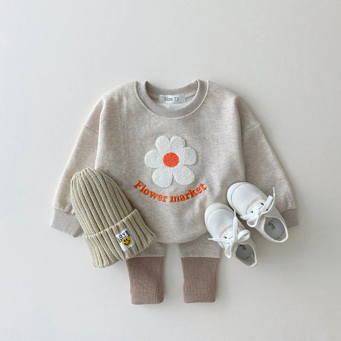 2024 Cotton Infantil  Suits Newborn Baby Boys Girls Outfits Autumn Babies Clothes Little Boy Pullover+Trousers Set Boy Clothes