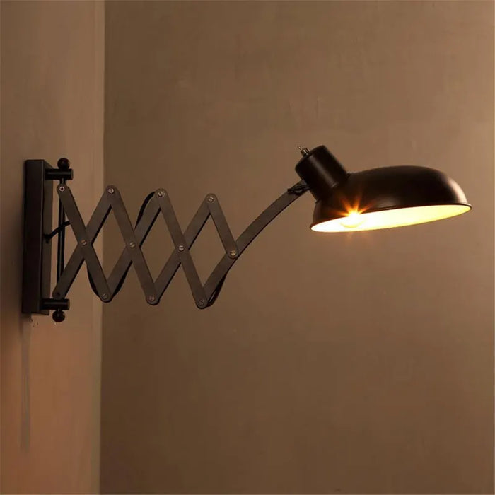 Loft American Retro Lighting Industrial Style Personalized Living Room Dining Room Bedroom Corridor Retractable Iron Wall Lamp