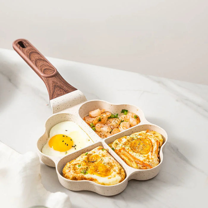 Love Heart Frying Egg Pan Induction Cooker Gas Stove Universal Household Non-stick Household Breakfast Egg Hamburger Pancake Pan