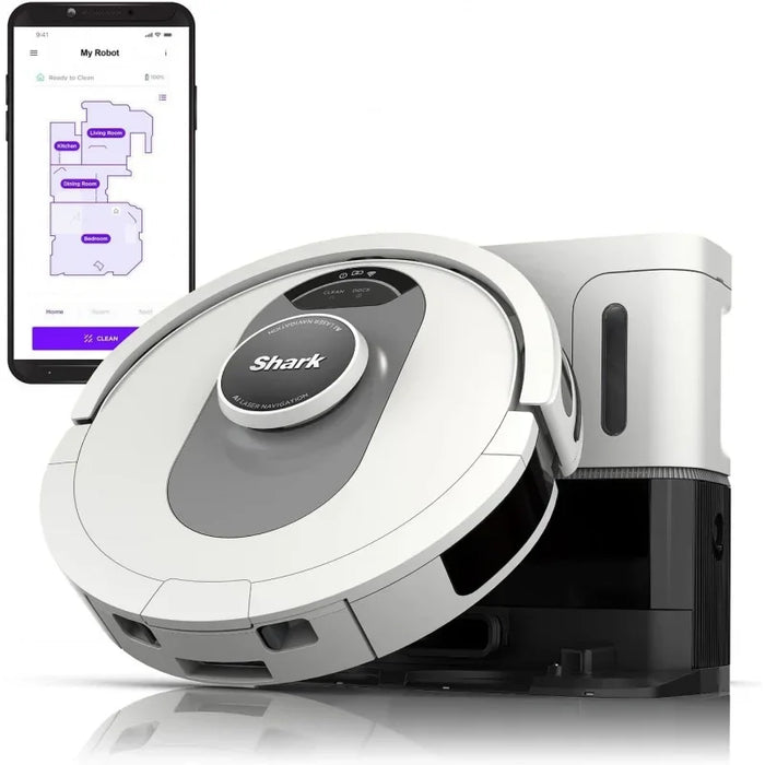 Shark AI Ultra Voice Control Robot Vacuum with Matrix Clean Navigation, Home Mapping, 60-Day Capacity, Self-Empty Base for Homes