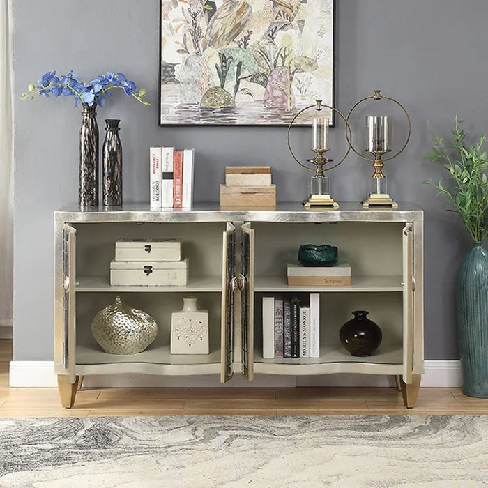 Light luxury sideboard large-capacity storage porch  space cabinet hall living room display side