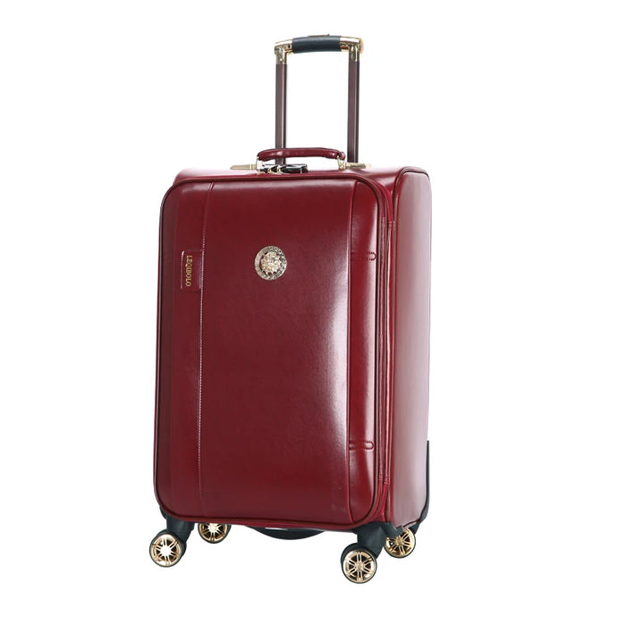 Luggage trolley case Male leather business password suitcase Female 24 inch universal wheel travel boarding case 20