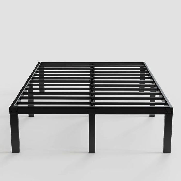 Queen Bed Frame, 14 Inch Metal Platform Bed Frame Queen Size with Storage Space Under Bed, Heavy Duty Steel Slat Support, Easy