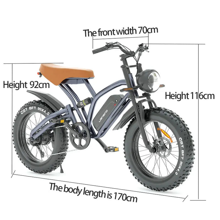 New X50PRO Electric bike Fat Tire 20Inch Mountain Ebike 1000W Motor LG Battery Road Beach Motorcycle Power Electric Bicycle