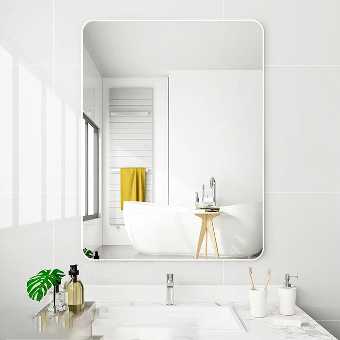 Large Mirror Shower Bathroom Mirror Full Body Toilet Bath Cosmetic Bathroom Mirror Big Frameless Spiegel Home Improvement L