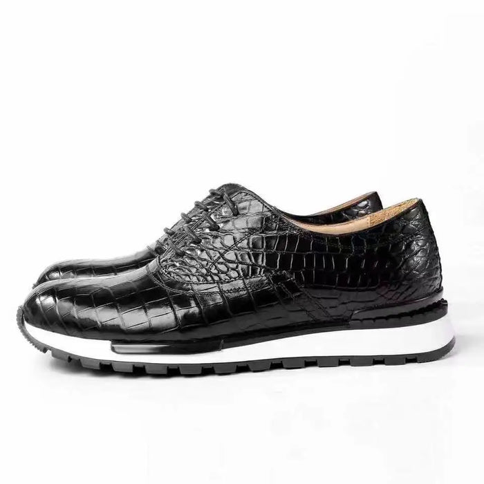 BATMO 2023 new arrival Fashion Crocodile Skin causal shoes men,male Genuine leather shoes pdd185