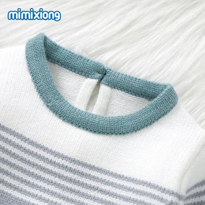 Winter Baby Clothes Autumn Casual Long Sleeve Knit Newborn Boys Girls Sweater Shirts+Pants Outfits 2pcs Infantil Unisex Knitwear