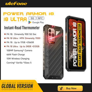 Ulefone Power Armor 18 5G  Rugged Phone  108MP 256GB/512GB smartphone 9600mAh 66W moblie phone /NFC/15W Wireless Charge