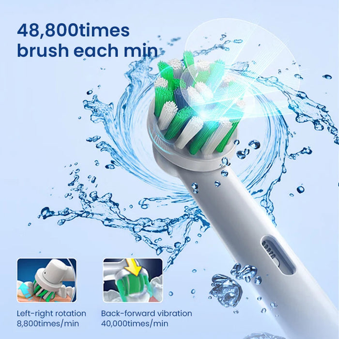 Oral B Pro Ultra Electric Toothbrush 30S Smart Timer Pressure Pro 4 Modes Gum Care Deep Clean Tooth Brushes with 3 Brush Heads