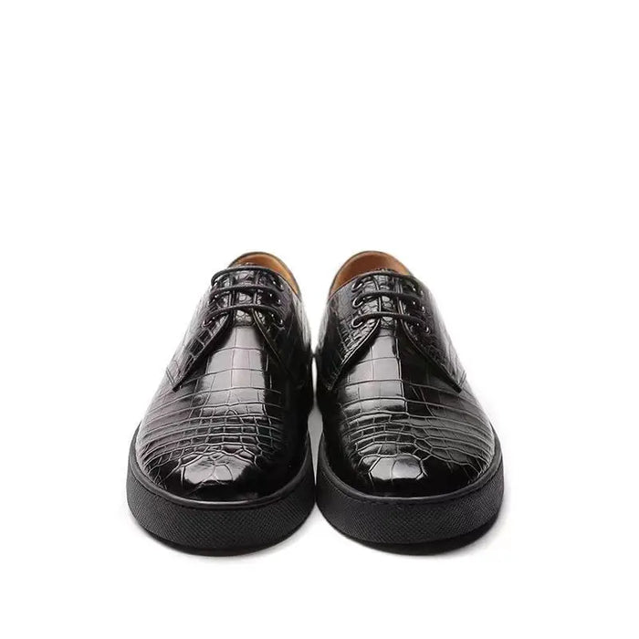 BATMO 2022 new arrival Fashion crocodile skin causal shoes men,male Genuine leather shoes pdd168