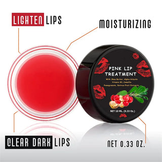Pink Lip Treatment Lightening Bleaching Cream To Remove Dark Smoke Lips With Shea Butter Alpha-Arbutin Vitamin B3 Camellia