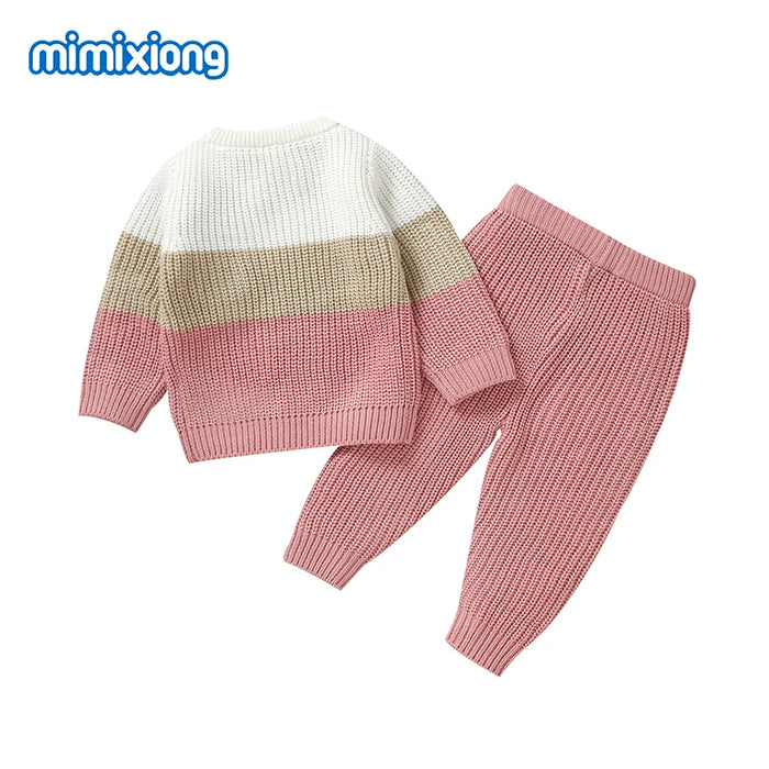 Spring Baby Girls Clothes Sets Autumn Casual Long Sleeve Sweater Shirts+Pants Sport Suits for Newborn Infant Outwear Tracksuits