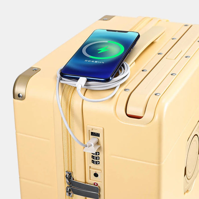 Wide drawbar luggage female small 20 inches new multi-functional suitcase sub password boarding box travel box male 24