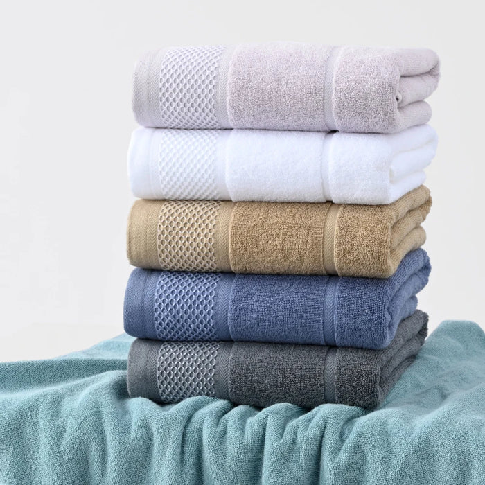 100% COTTON FACE TOWEL FOR KIDS ABSORBENT SOFT FAMILY BATHROOM HOTEL SPA THICKENED BATH TOWEL SET ADULT 35X35 35X75 70X140CM