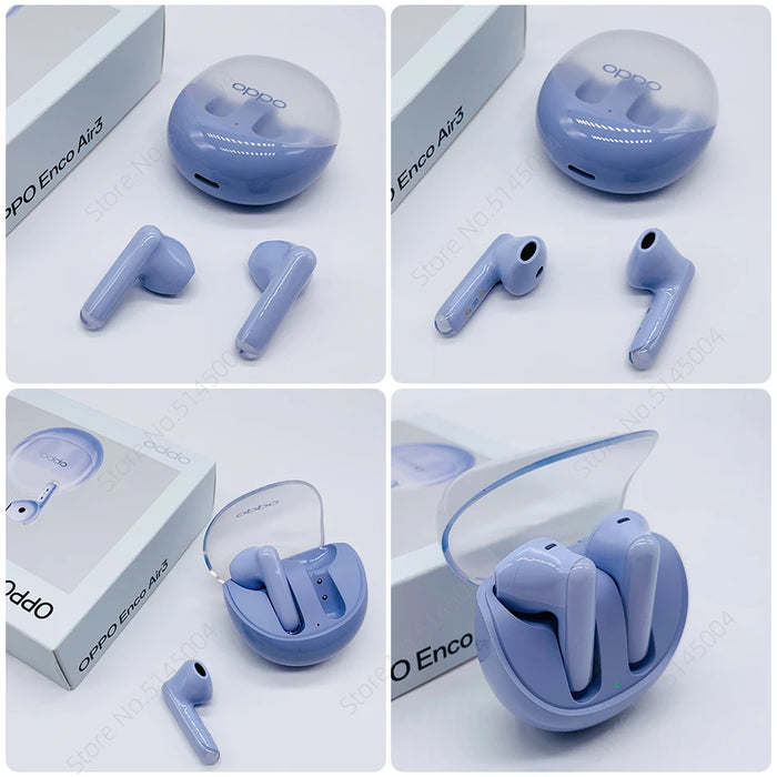 OPPO ENCO Air 3 TWS Earphone Wireless Bluetooth 5.3 Earbuds AI Noise Cancelling 25 Hour Battery Life IP54 For OPPO Reno 9 Pro