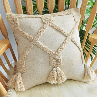 Cushion Covers Indian Style Handmade Tufted Pillowcase Geometric Modern Minimalist Hot-selling Cushion Case Cute Pillow Cover