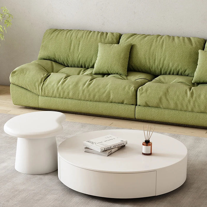 Center Makeup Coffee Tables Coffee Tables Modern Design Nordic Round Coffee Table Books Mesa De Centro De Sala Home Furniture