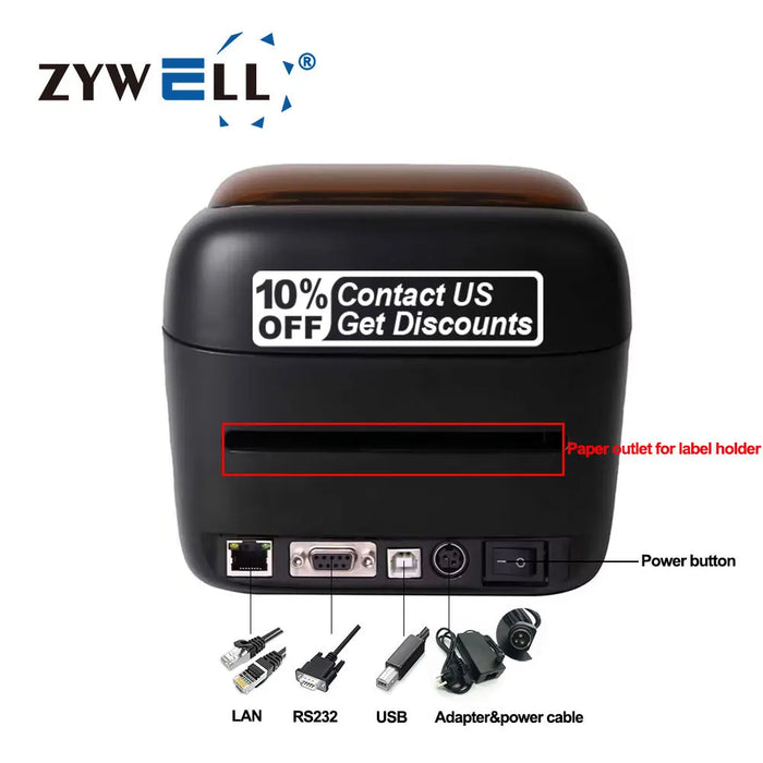 Cheap waybill printer for shopee ZYWELL bluetooth wifi 110mm 4x6 thermal shipping label printer